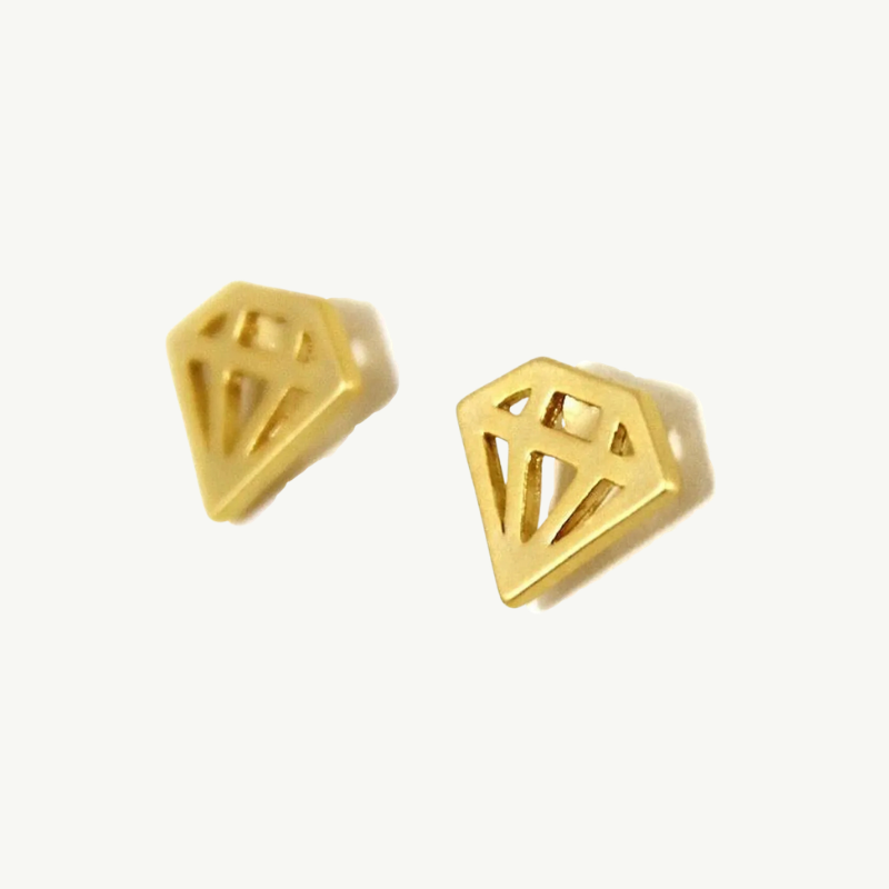 Diamond-shaped studs