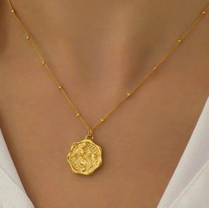 Blossom Embossed Necklace