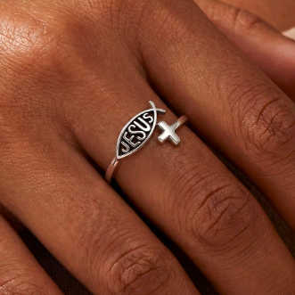 Jesus Fish Ring