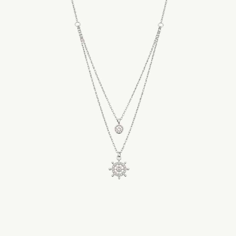 Stacked Helm necklace