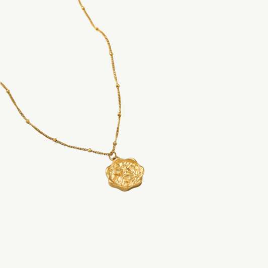 Blossom Embossed Necklace