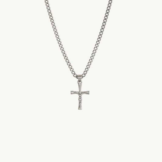 Curb Chain Crucifix