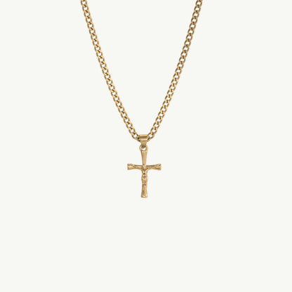 Curb Chain Crucifix