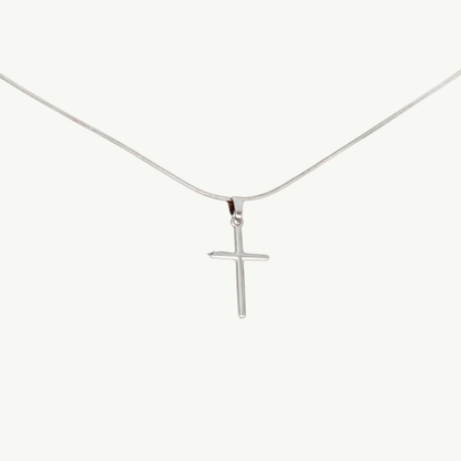 Steel Cross Necklace