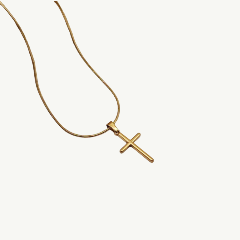 Steel Cross Necklace